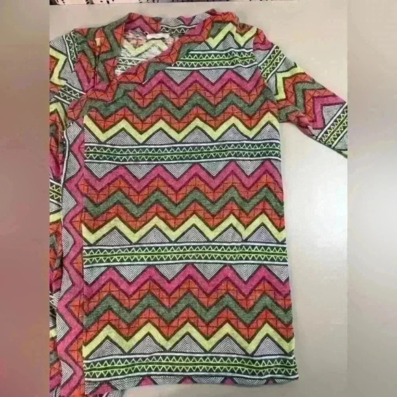 Flamingo urban bright neon medium open front cardigan layering career office - Picture 7 of 11